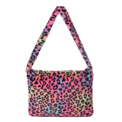 Unisex rainbow fluffy faux fur - unisex,