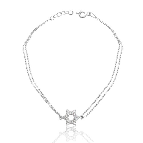 Magen david bracelet - magen, sterling