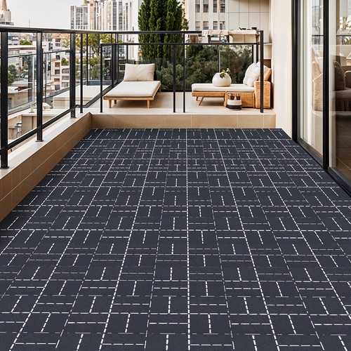 11x wpc decking tiles garden - wpc,
