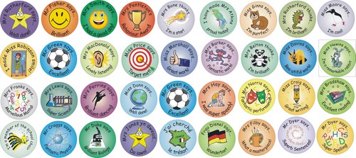 Teacher reward stickers - 48,