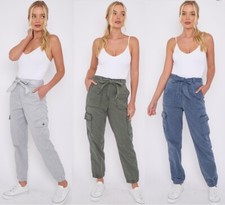 Womens trousers cargo - m&s,