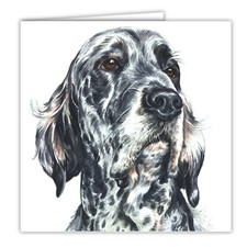 English Setter greetings card