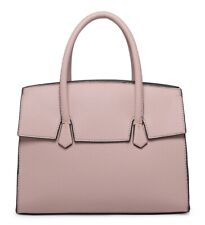 Boutique Plain Woman Lady faux Leather Small Tote Shoulder Top Handle Handbag