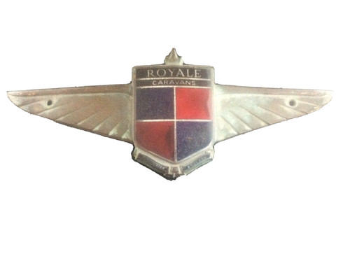 Vintage royale caravans enamel - vintage,