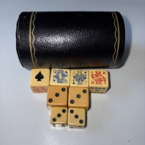 Rare vintage poker dice - poker,