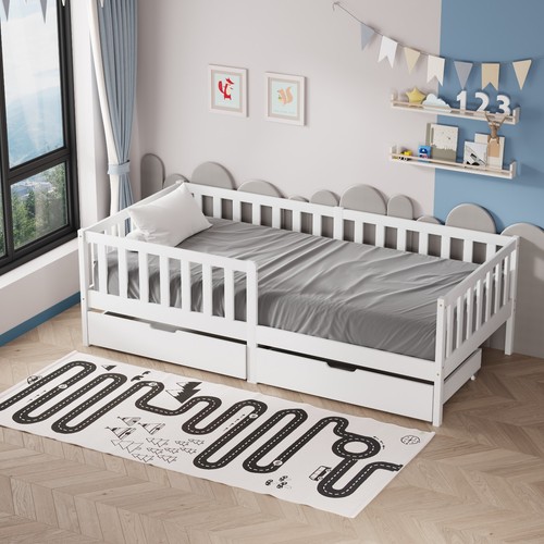 Junior wooden bed toddler - wooden,