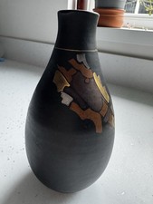 Handmade Black Ceramic Vase