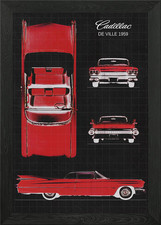 Cadillac de Ville 1959 Framed