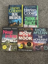 Crime Thriller Books Bundle X 5 Paperbacks Suspense Fiction Mixed Authors 
