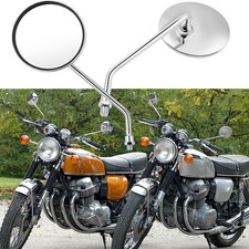 Pair Chrome Round Motorcycle