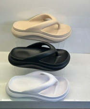 Ladies Toe Post Flat Low Wedge