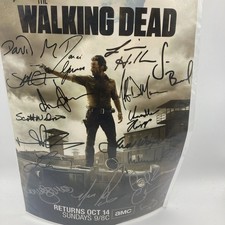 The walking dead signed photo
