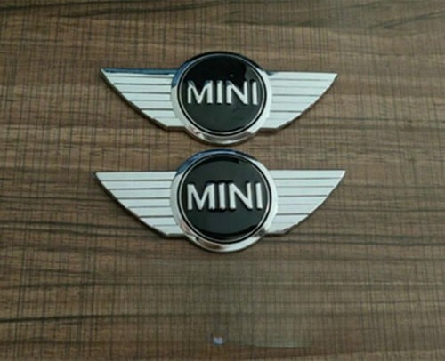 2pcs mini badge logo front - mini,