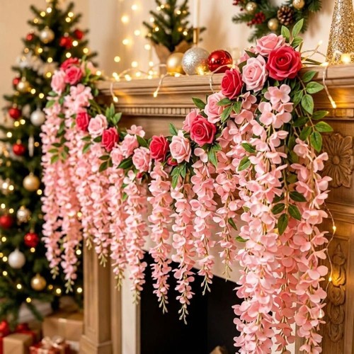 Artificial flower rose - rose, leaf