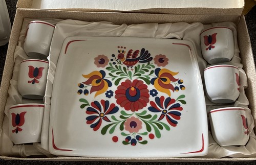 Vintage hollohaza cups and - hollohaza,