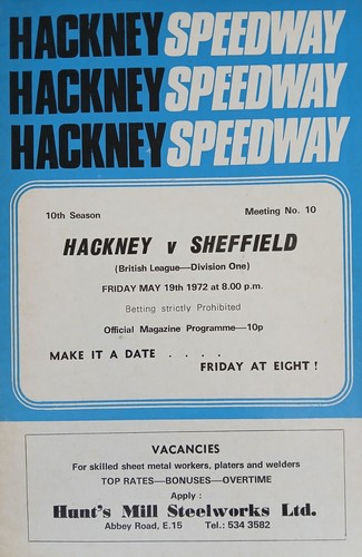 Hackney sheffield speedway - v,