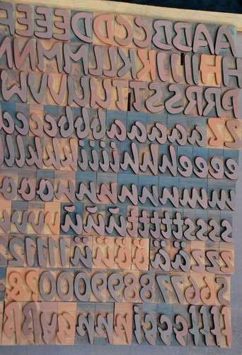 Letterpress printing blocks - printing,