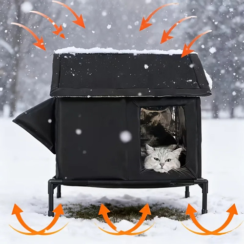 Winter cat shelter outdoor - cat,