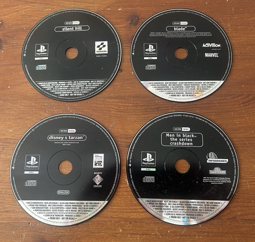Ps1 promo games silent - 3x, &