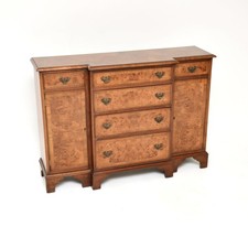 Antique Burr Walnut Breakfront