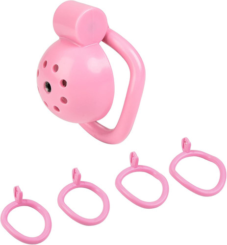 Pink chastity cage - chastity, men