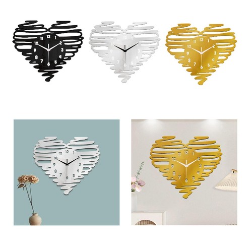 Heart shaped wall - wall, clock