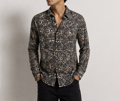 Zara men snakeskin print - zara, men’s