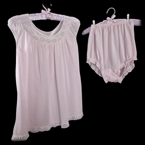 2pc vintage texsheen babydoll - texsheen,