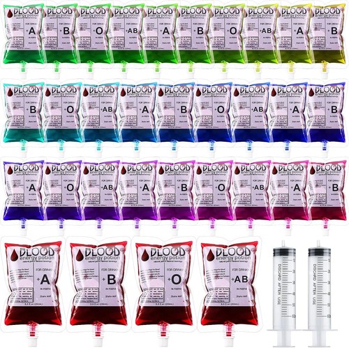 Pack blood bags for drinks - blood,