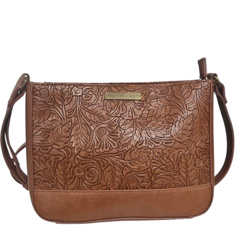 Frye cognac brown floral - &,