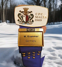 NCR National Cash Register Company CPC Century Point Club Malta Enameled Rare