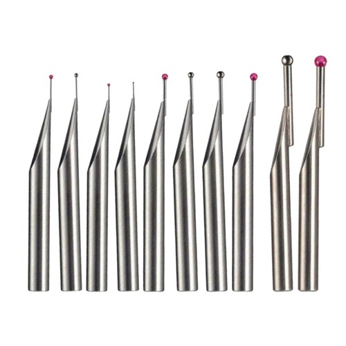 Ball tip probe insert for - ball,