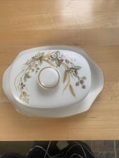 Vintage M&S Stoneware Butter/ Cheese Dish - Harvest Immaculate