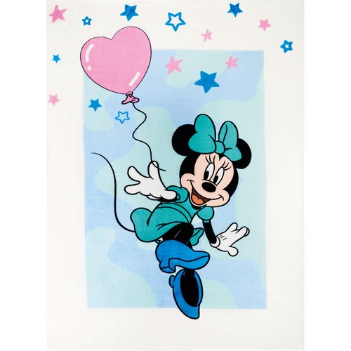Minnie mouse blue blanket - minnie,
