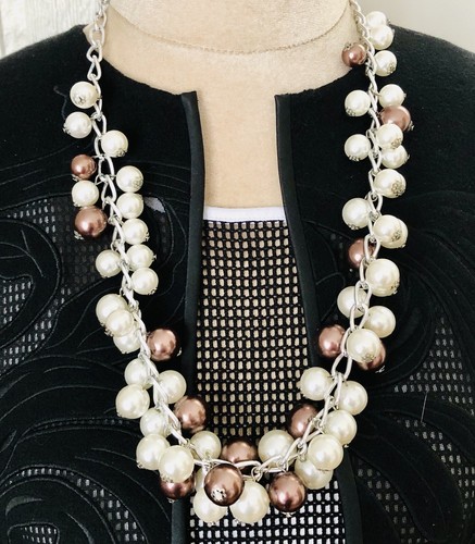 Faux pearl festoon beaded - faux,
