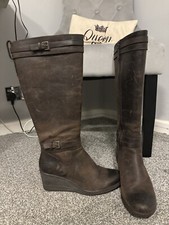 UGG Irmah Weatherproof Brown Leather Boot 6.5 UK Size 39 EU Size