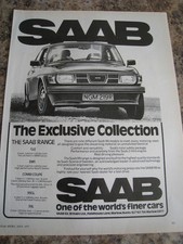 SAAB THE EXCLUSIVE COLLECTION GLE EMS COMBI COUPE 99GL 99L 1977ADVERT A4 FILE 48
