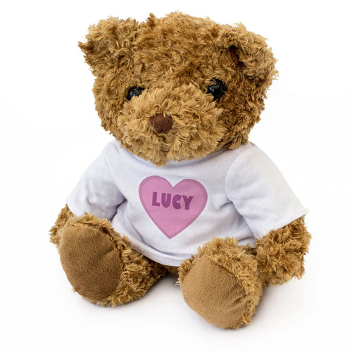 Lucy teddy bear - (pink,