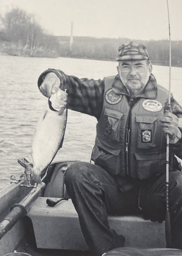 1970s man posing with caught - 1970s,