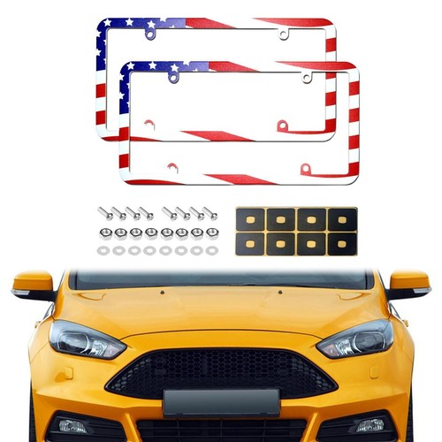 American flag license - american, plate