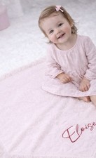 Embroidered Baby Shawl Blanket