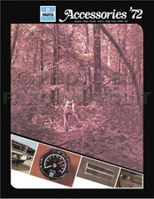 1972 Mopar Accessories Catalog Dodge Car Van Truck Plymouth Chrysler