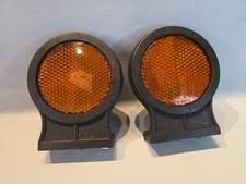 2x Vintage Amber  Reflectors