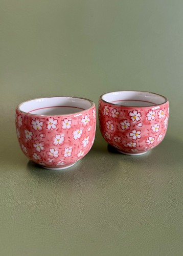 Pair japanese ceramic tea - pair, of