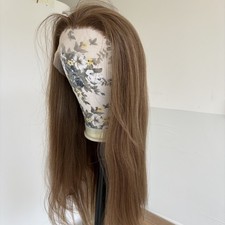 Brown Mix Blonde Long Straight Heat Resistant Hair Lace Front Wig