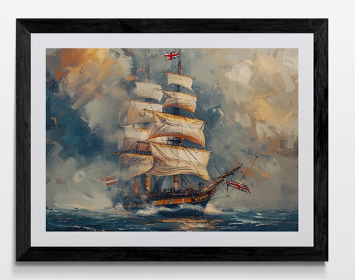 Hms victory style sail ship - hms,