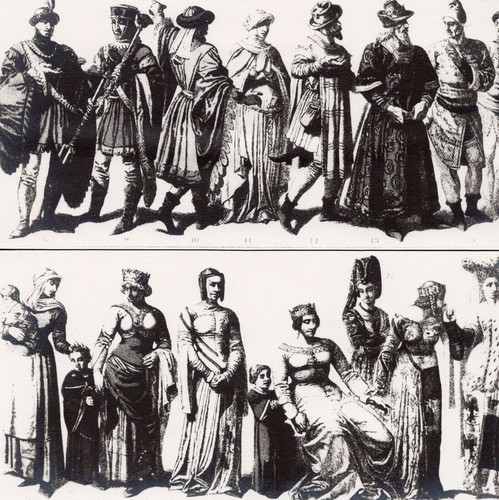 French medieval costume - costume,