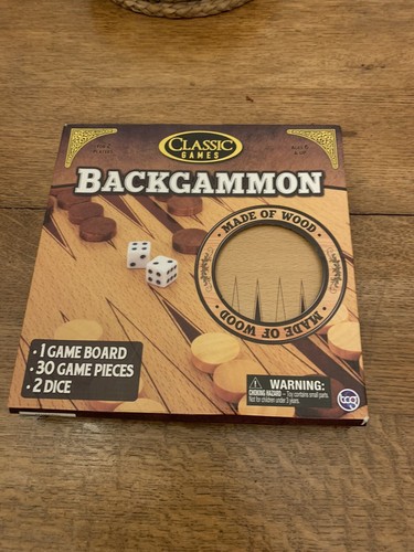 Wooden backgammon set board - wooden,