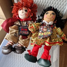 Hand glove puppet Rosie Jim Rag Dolls narrow boat Ragdoll Bags rare retro TV toy