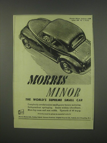 1949 morris minor saloon car - 1949,